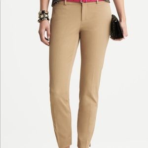Banana Republic Sloan Fit Slim Ankle Pants Khaki Size 0 NWT